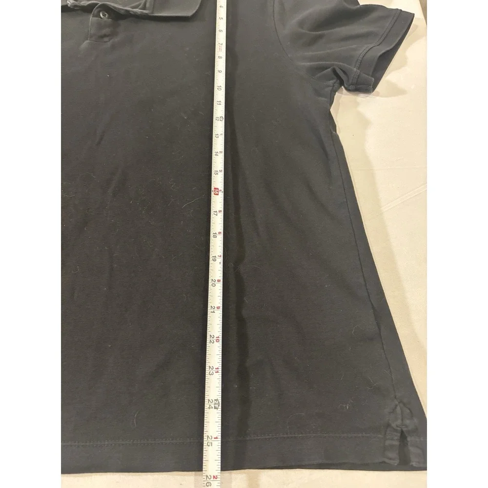 Banana‎ Republic Men Black Polo Short Sleeve Shirt Size XL Fitted Slim